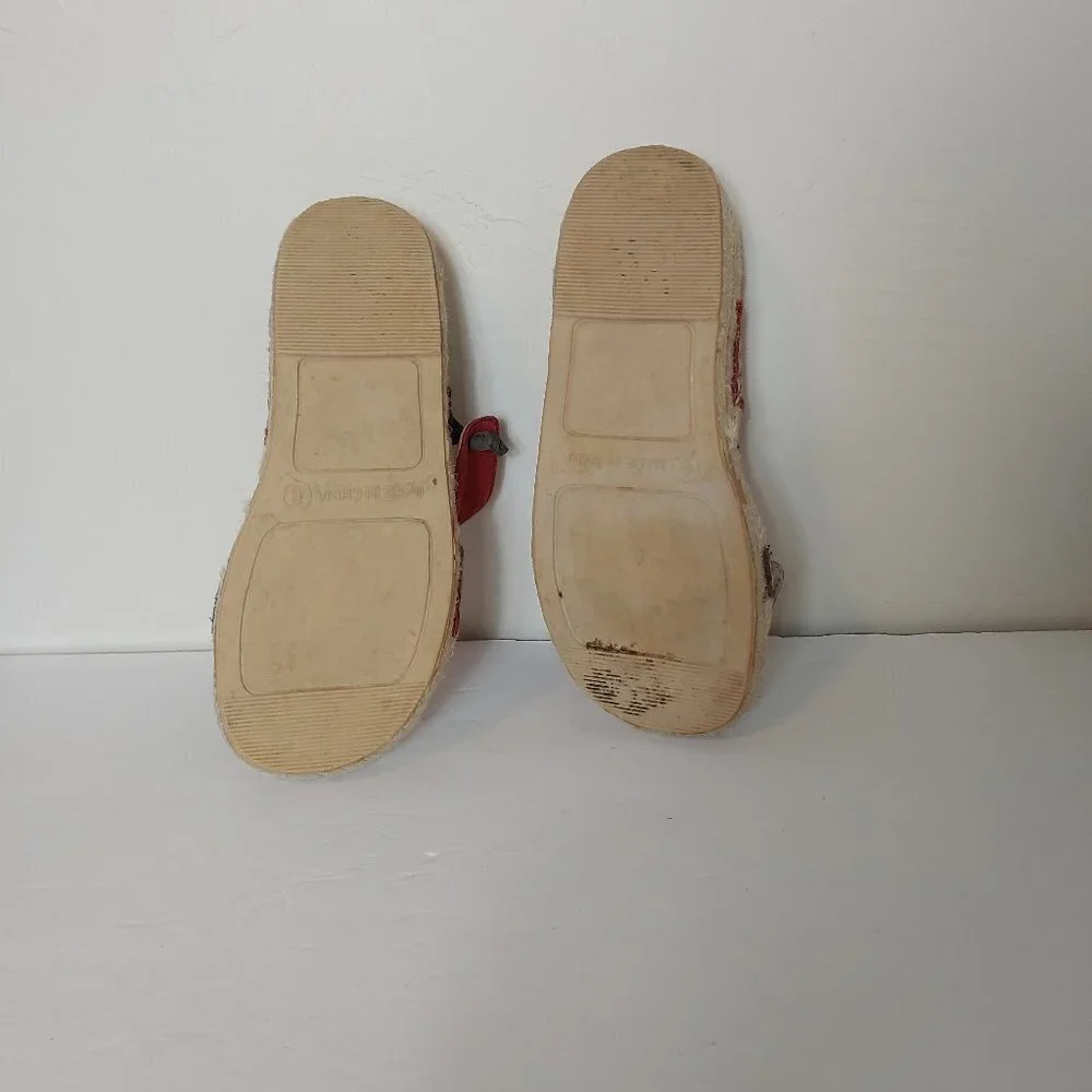 GAP Slip On Platform‎ Espadrilles Sandals Leather Preppy Retro 90's Y2K Boho